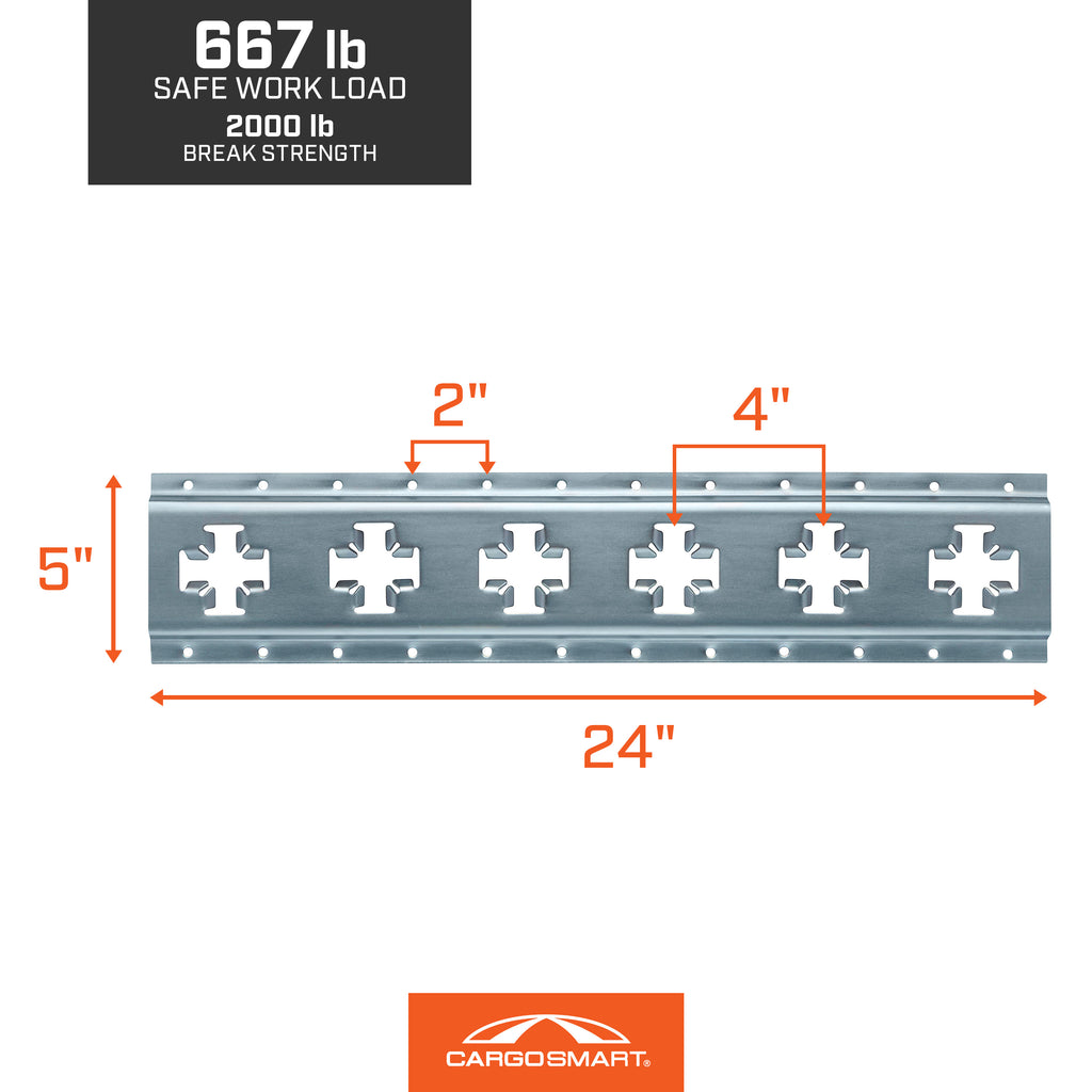 X-Track® Rail in Zinc – CargoSmart LLC