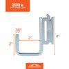 Small Square Hook - Zinc Plated