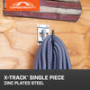 Single X-Track Rail in Zinc