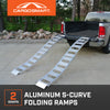 Folding S-Curve Ramp with Treads - 2 pack