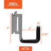 Small Square Hook  - Grey Powder Coat