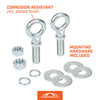 Light Duty Forged Bed Bolts - Removable - 2 pack