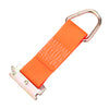 2" x 6" 2000 lb Rope Ring X-Track/E-Track Tie Down Strap 1 Pk Orange