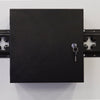 Medium Locking Track Cabinet - Matte Black