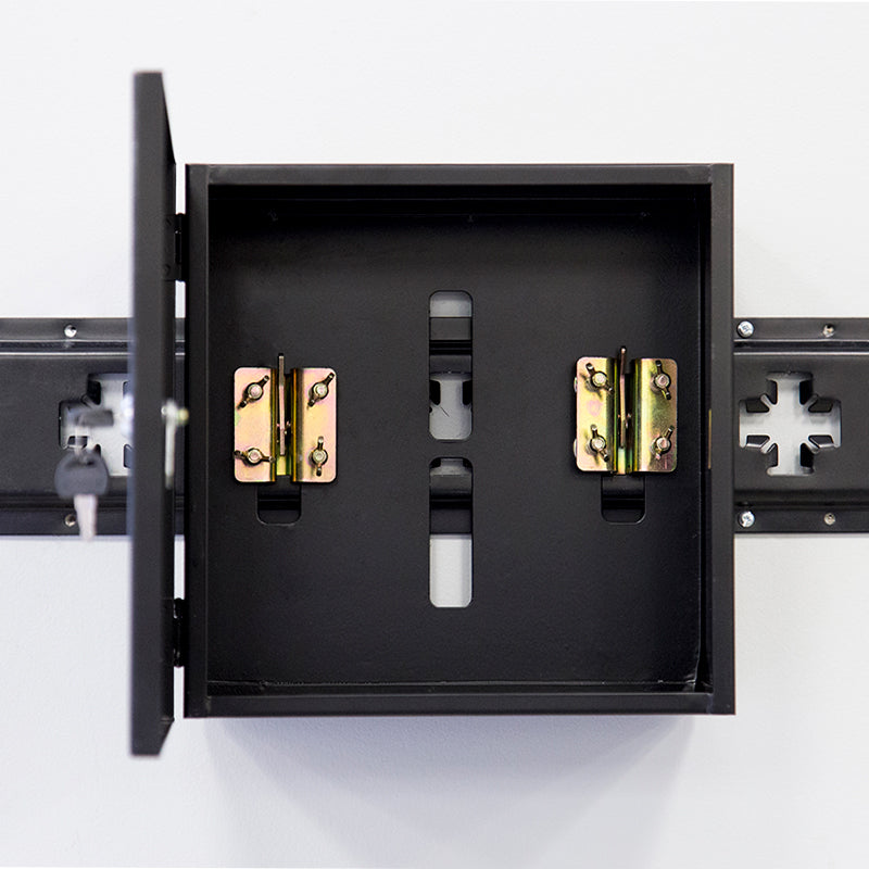 Wall Track Lock Medium Locking Track Cabinet - Matte Black – CargoSmart LLC
