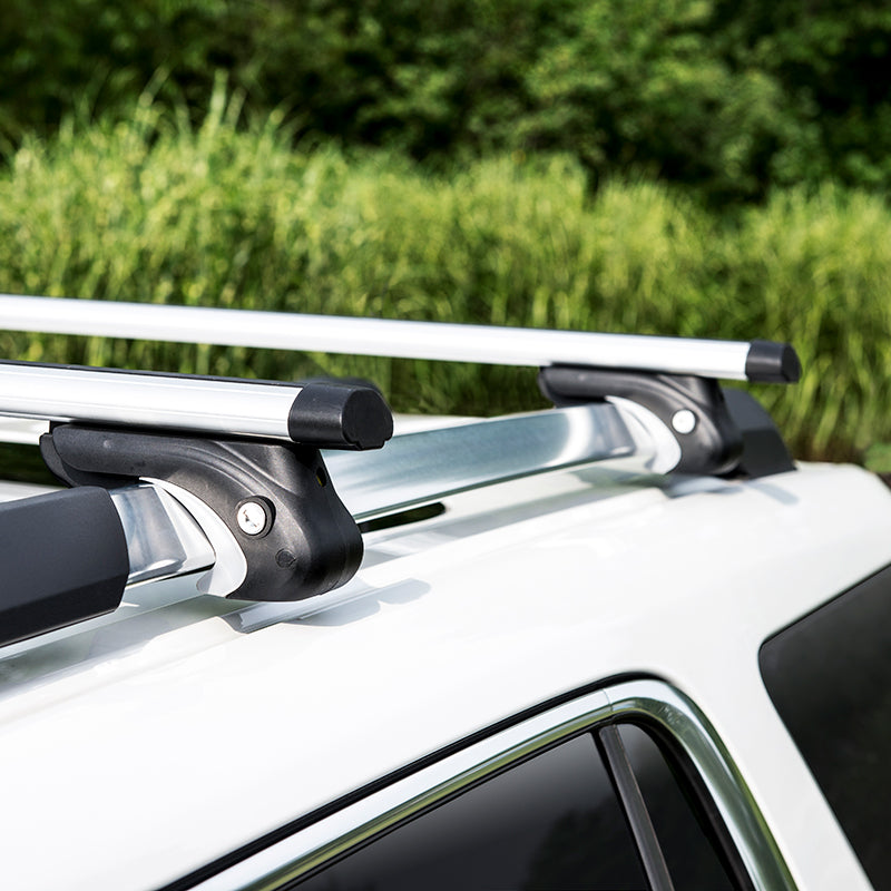 AUXMART Universal Roof Rack Cross Bars for Vehicles Without Side Rails, 48  Adjustable Aluminum Cargo Carrier, 150LBS Capacity