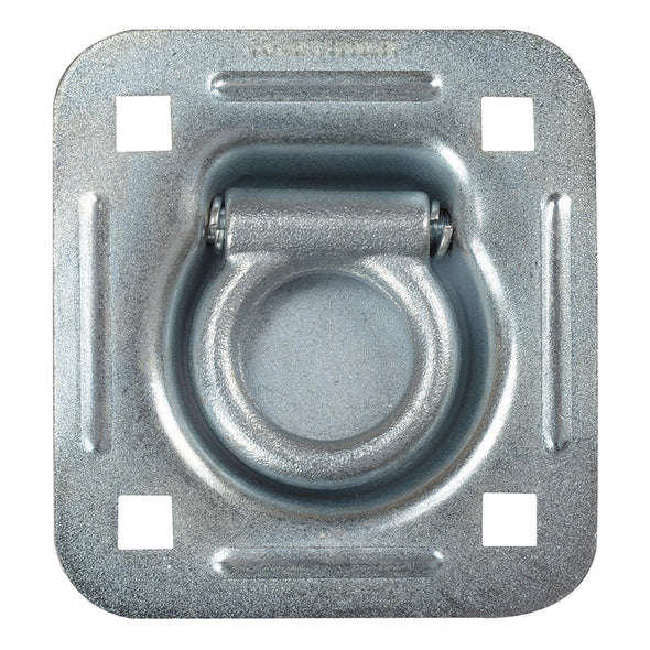 Standard Duty Bolt On Recessed Mount D-Ring - Zinc Plated